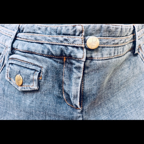 Diane Von Furstenberg Cropped Denim Pant - Picture 2 of 6